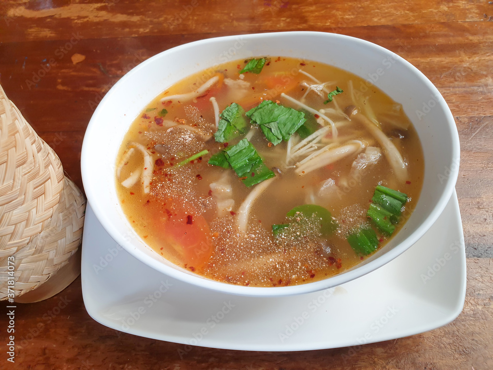 Hot and Spicy Soup with Pork Ribs Hot and Spicy Soup with Pork Ribs
