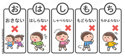 Evacuation drill / List of things you should not do