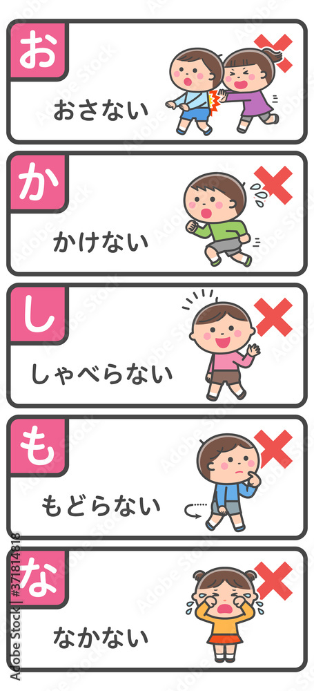 Evacuation drill / List of things you should not do Evacuation drill / List of things you should not do
