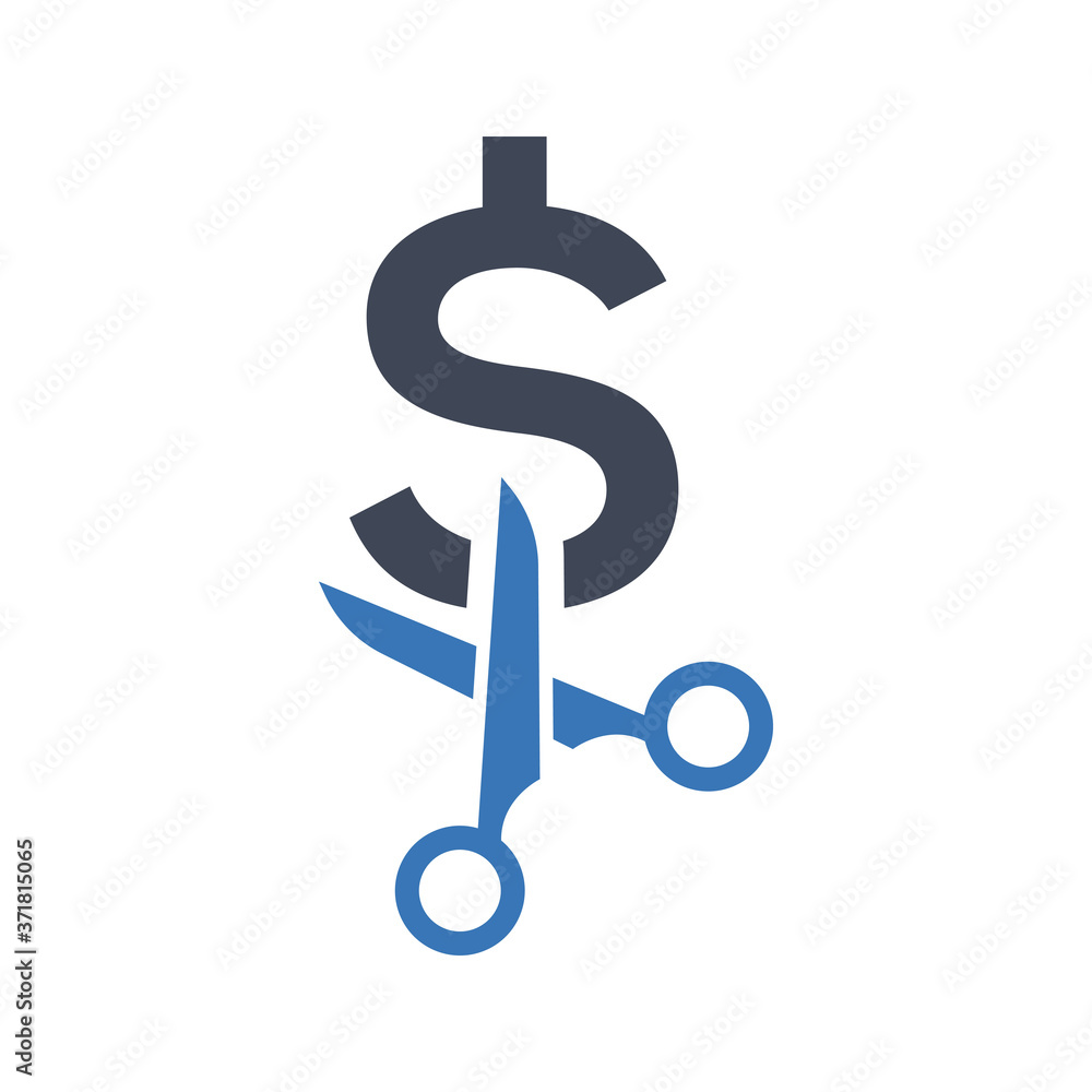 Cost cutting icon Cost cutting icon