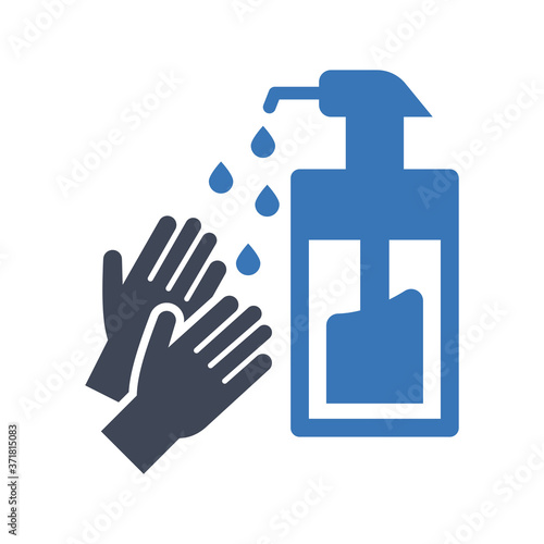 Hand sanitizer icon