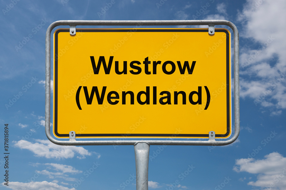 Ortstafel Wustrow (Wendland)