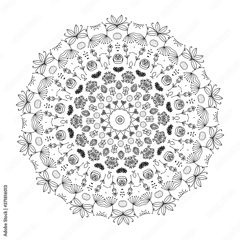 Mandala, floral ornament for your design