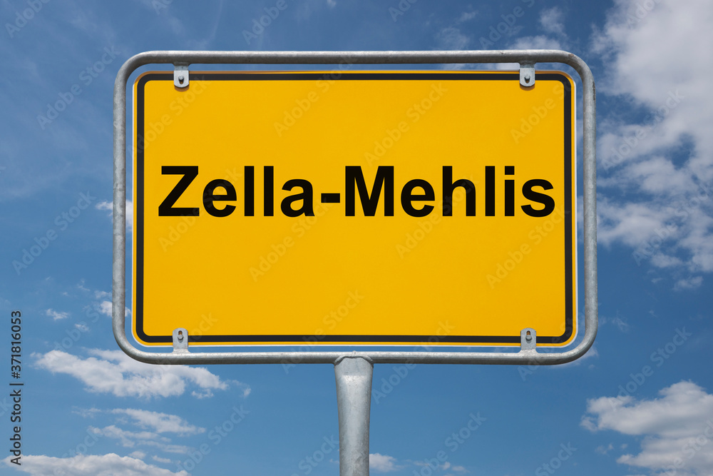 Ortstafel Zella-Mehlis