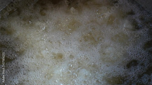 Boiling oil slow motion