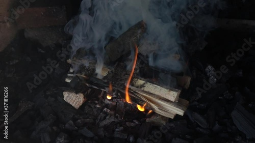 Fire slow motion