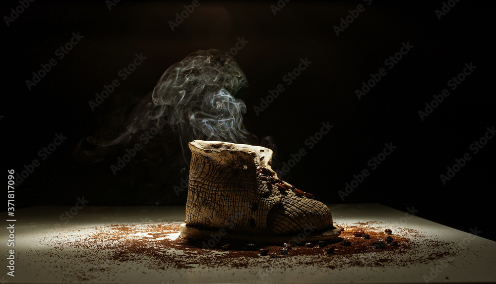 Obraz premium palenie kawy