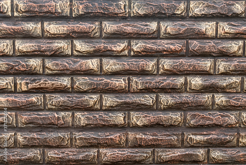 Texture wall stylized as brickwork Texture wall stylized as brickwork