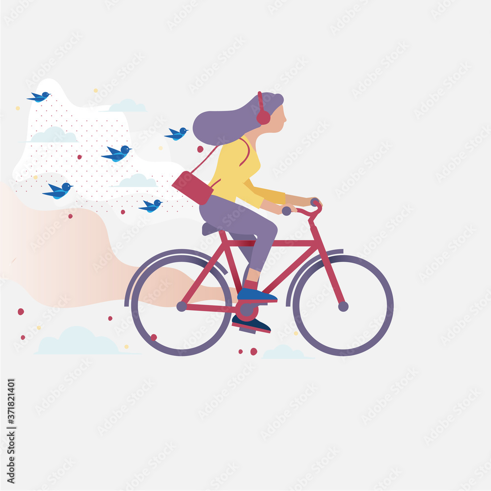 Naklejka premium bike bird