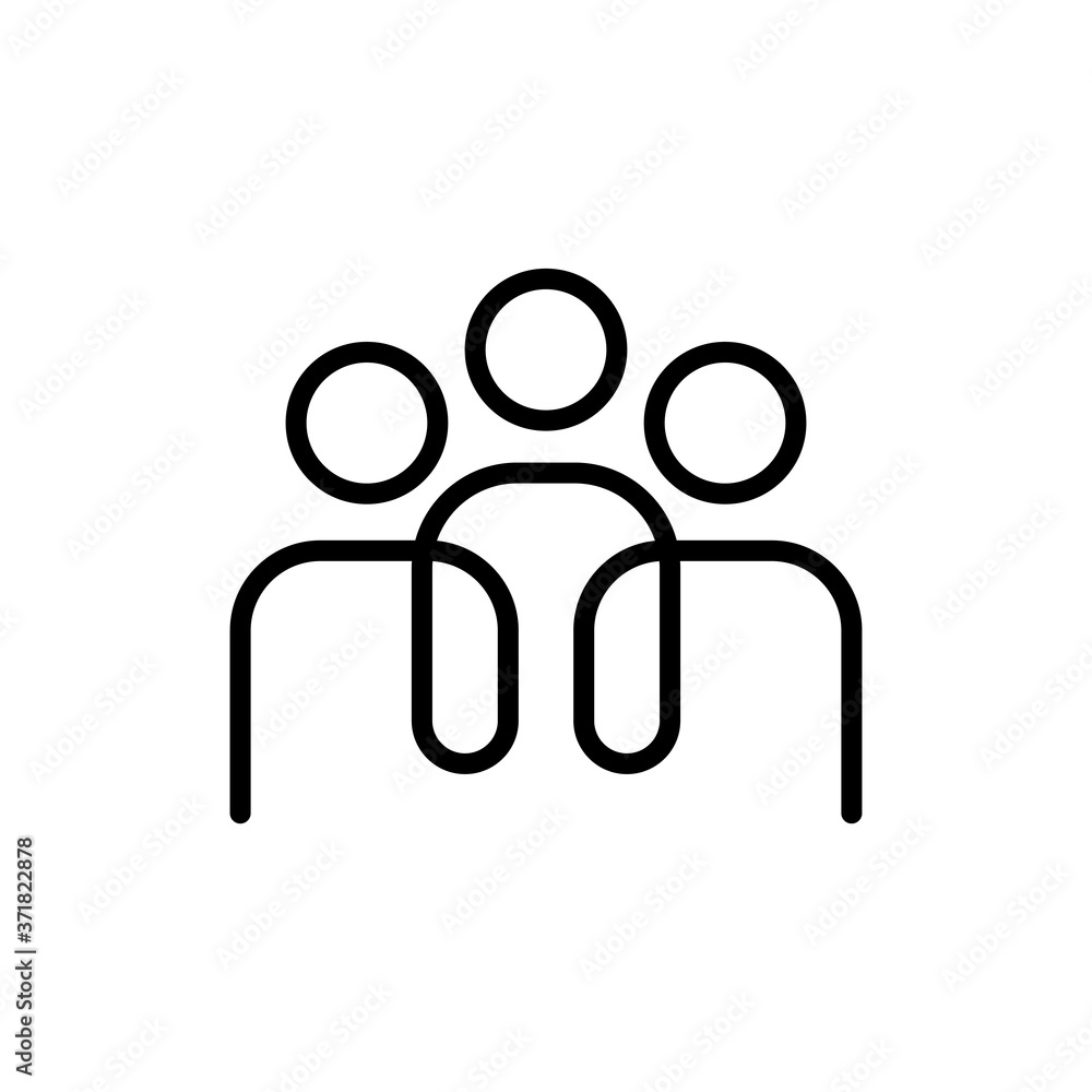 Group of people. Team icon. Connection logo for business. Happy Family. Vector on isolated white background. EPS 10 Group of people. Team icon. Connection logo for business. Happy Family. Vector on isolated white background. EPS 10