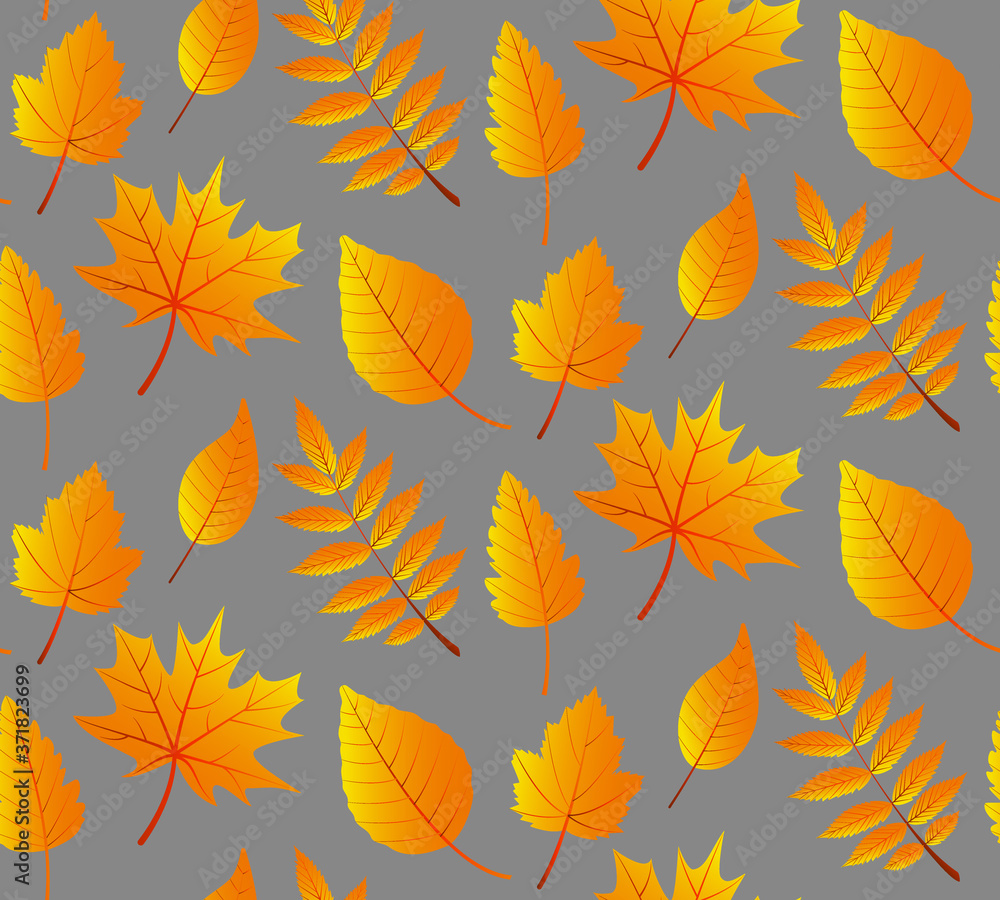 Seamless pattern with autumn leaves Seamless pattern with autumn leaves