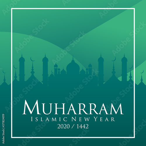 Happy muharram background, Happy New Hijri Year 1442