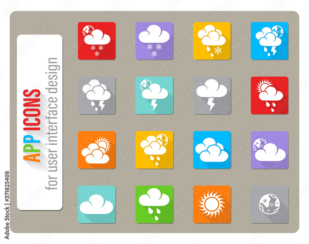 weather icon set weather icon set