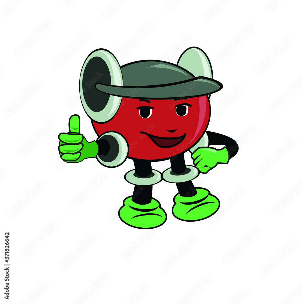 mascot company robot ball and thumb mascot company robot ball and thumb