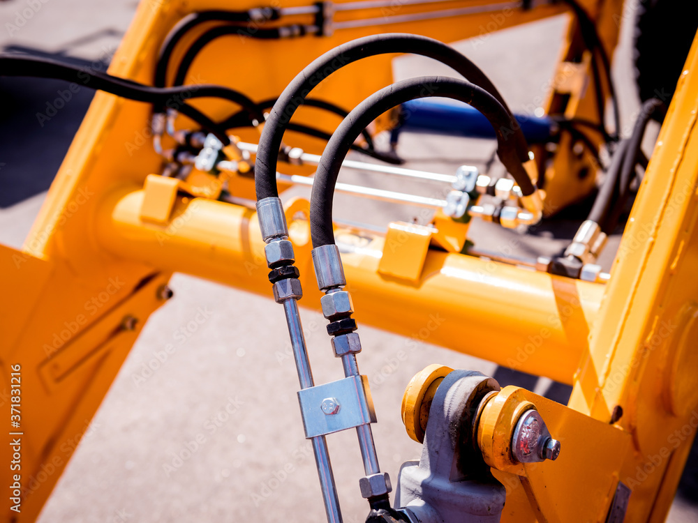 Modern agricultural machinery and equipment. Industrial details. Modern agricultural machinery and equipment. Industrial details.
