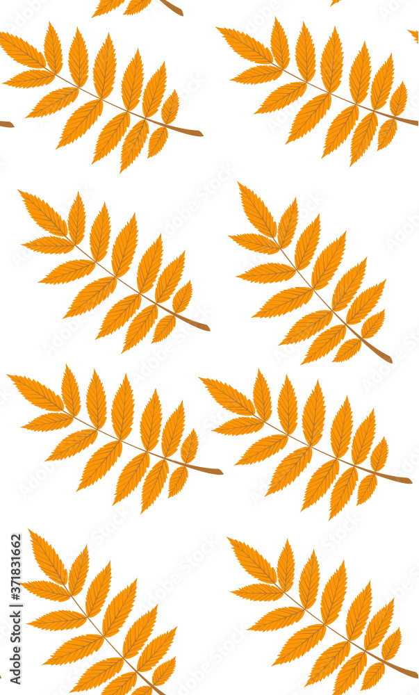 Tree leaves seamless pattern. Tree leaves seamless pattern.
