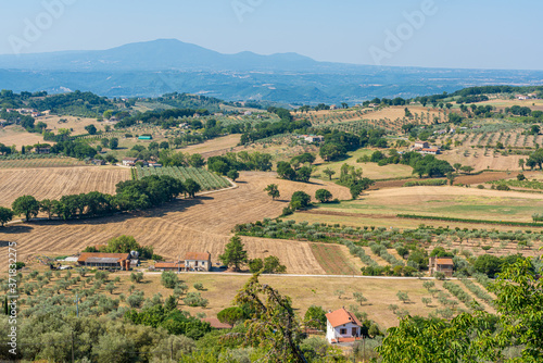 Beautiful landscape surrounding Lugnano in Teverina, beautiful village in the Province of Terni, Umbria, Italy. photo