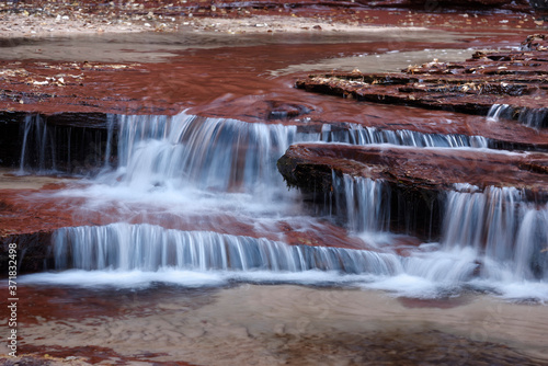 Waterfall in the Left Fork North Creek, Zion National Park