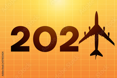 2021 logo with an airplane ...