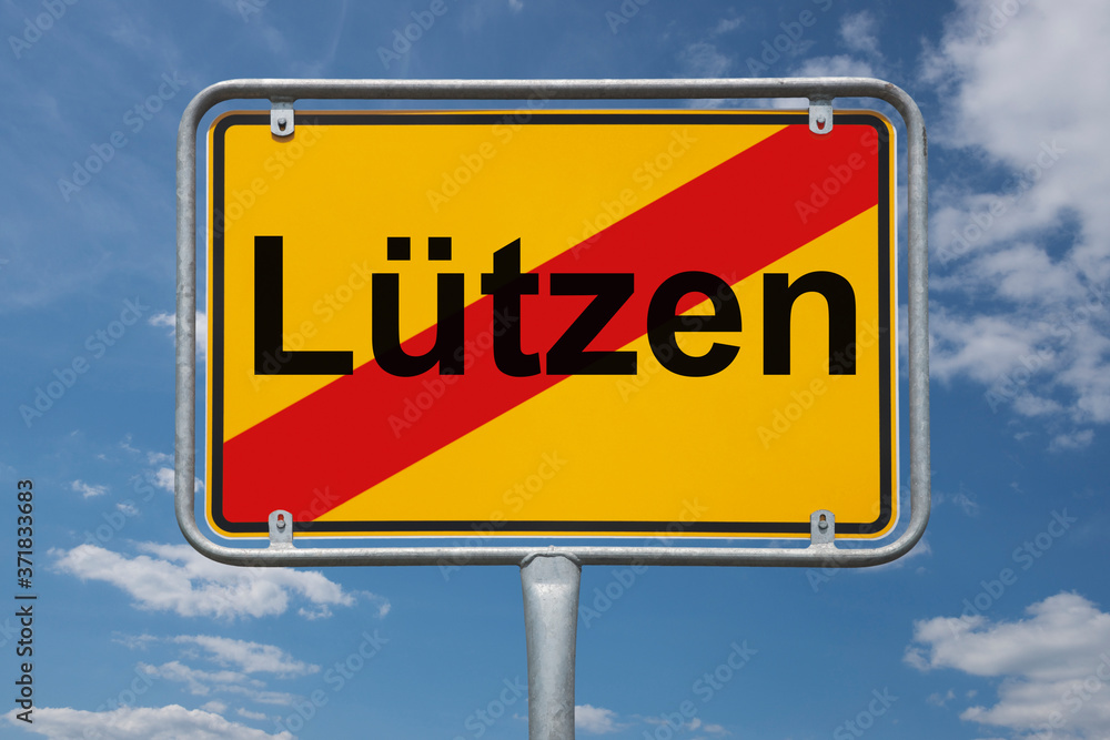 Ortstafel Lützen