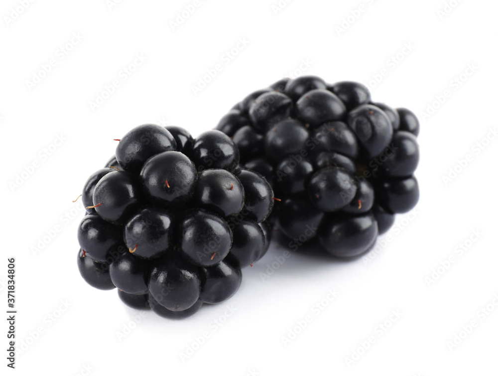 Beautiful tasty ripe blackberries on white background Beautiful tasty ripe blackberries on white background