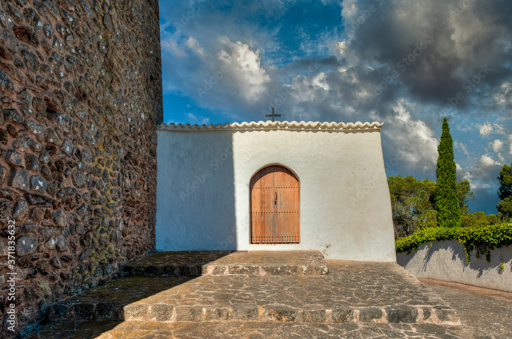 Church of San Miguel de Balansat on the island of Ibiza.