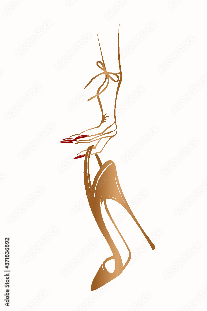 Woman hand with beautiful red nail polish manicure and red stiletto shoe.High heels fashion item.Accessories, style and beauty illustration.Elegant, luxury nails art and footwear. Woman hand with beautiful red nail polish manicure and red stiletto shoe.High heels fashion item.Accessories, style and beauty illustration.Elegant, luxury nails art and footwear.