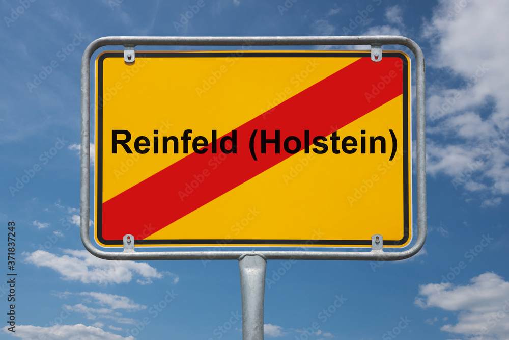 Fototapeta premium Ortstafel Reinfeld (Holstein)