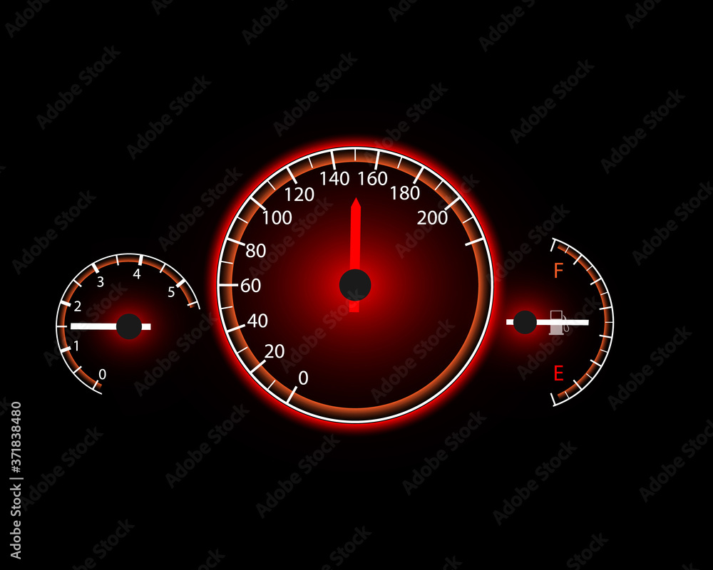 Fototapeta premium Speedometer movement background with speedometer eps10 vector illustration