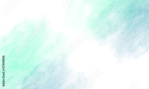Watercolor light blue background, abstract ink background.