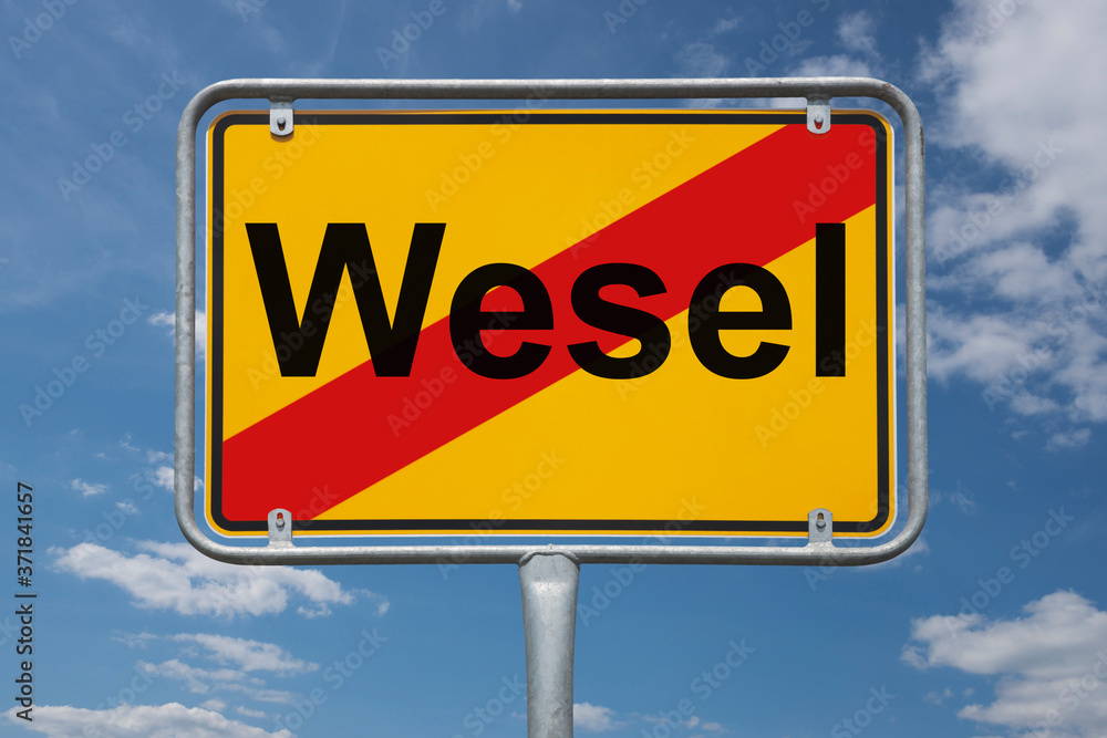 Ortstafel Wesel Ortstafel Wesel
