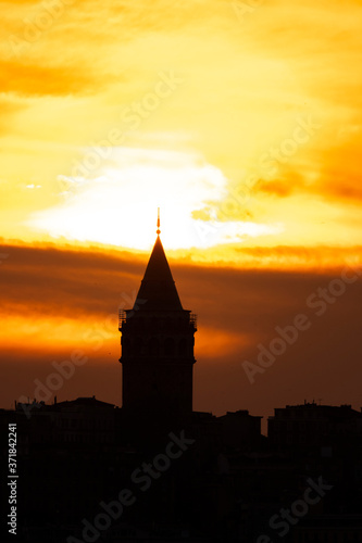 Galata Tower at Dusk