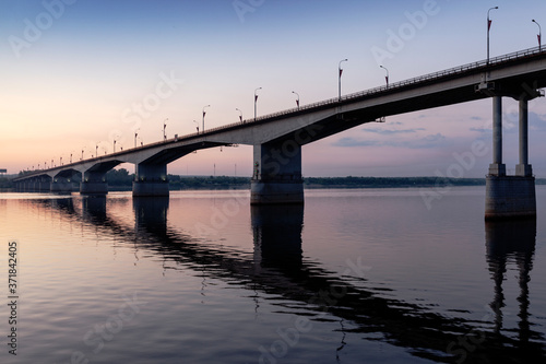 bridge at sunset