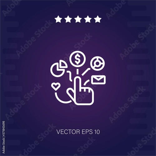 analysis vector icon modern illustration