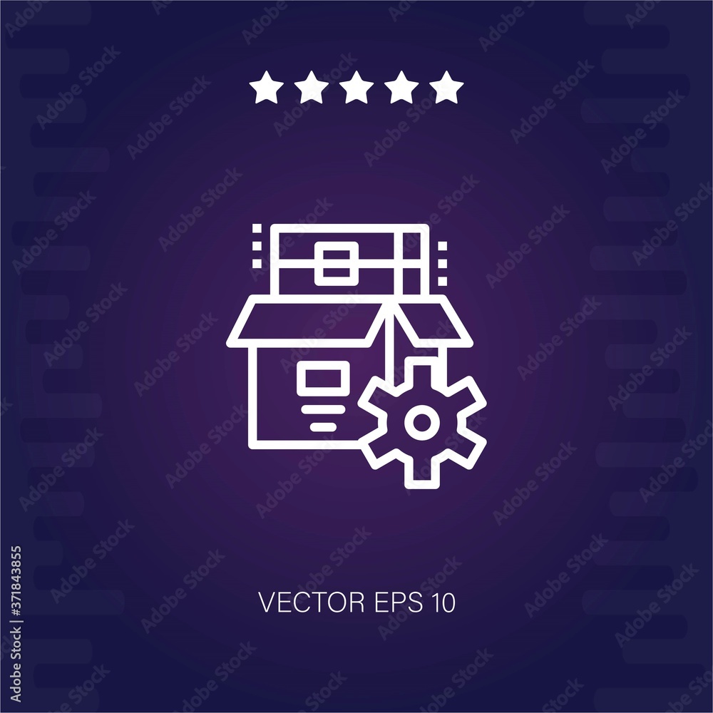 boxes vector icon modern illustration boxes vector icon modern illustration