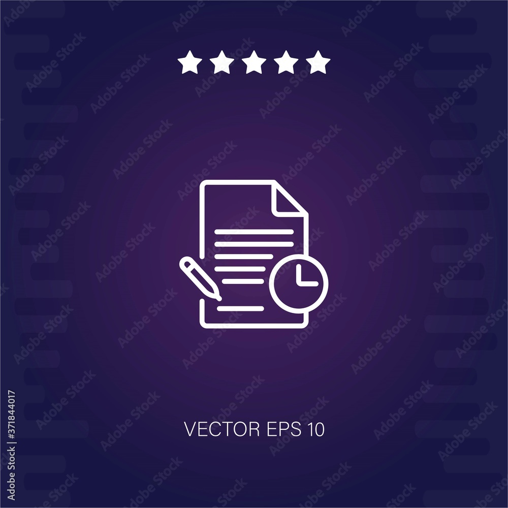 contract vector icon modern illustration contract vector icon modern illustration