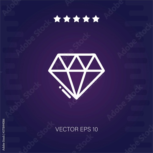 diamond vector icon modern illustration