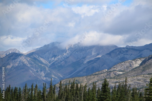 Clouds Dancing With The Mountains, Jasper National Park, Alberta