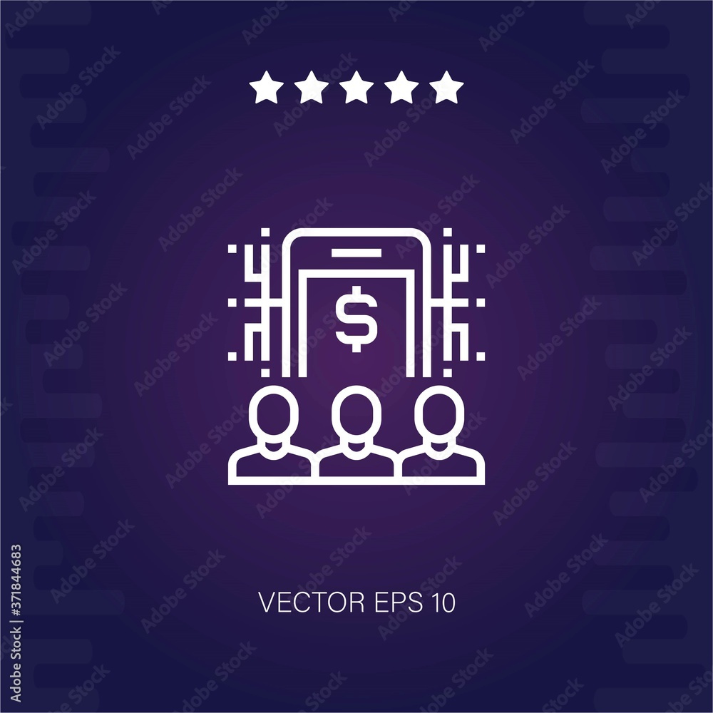 banker vector icon modern illustration banker vector icon modern illustration