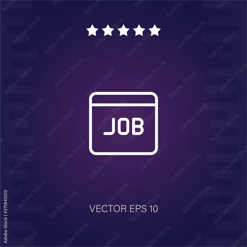 job search vector icon modern illustration job search vector icon modern illustration