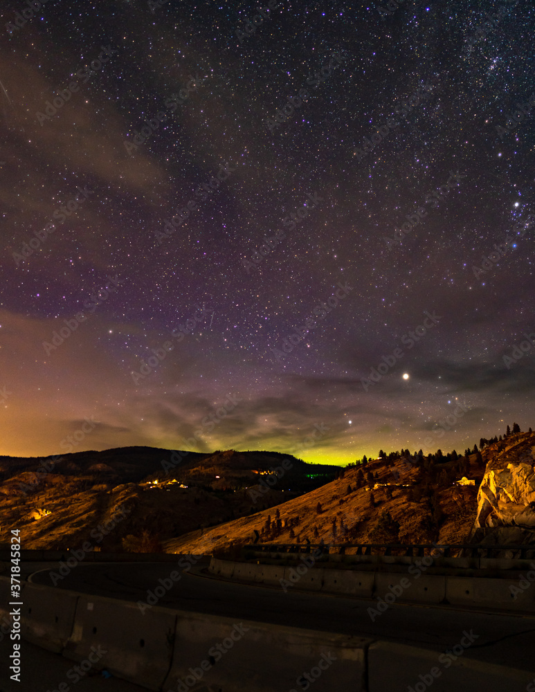 Picture of the night sky's from an Okanagan location in BC