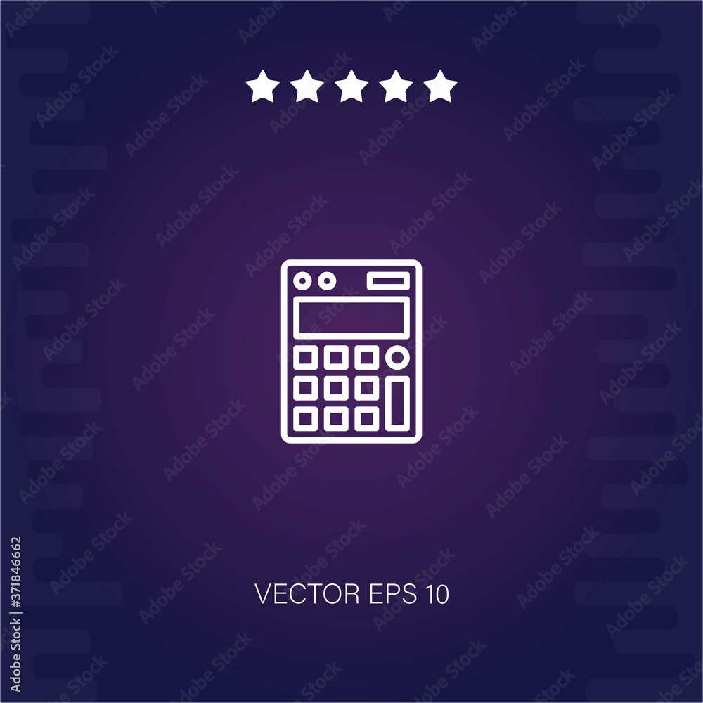 calculator vector icon modern illustration calculator vector icon modern illustration