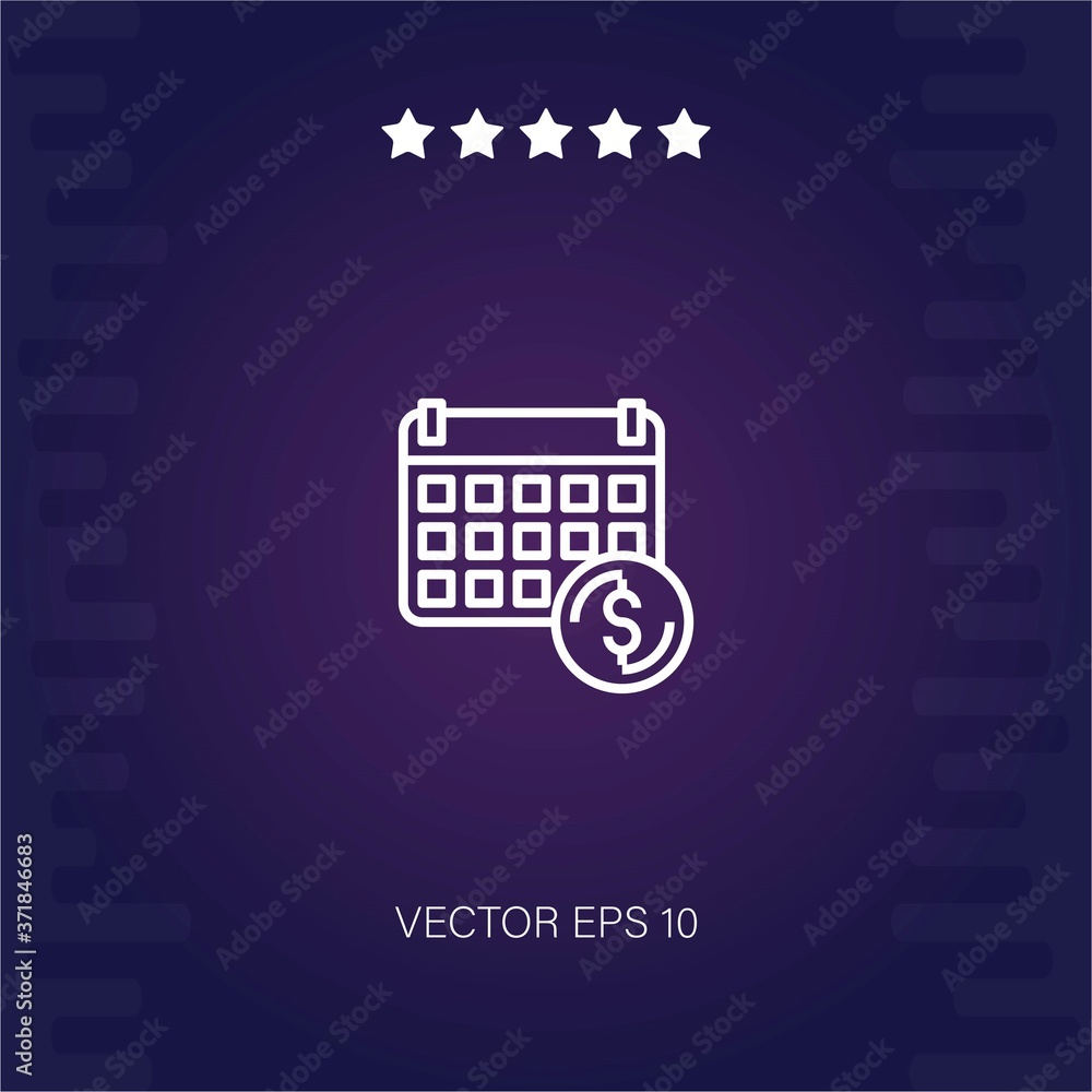 calendar vector icon modern illustration calendar vector icon modern illustration