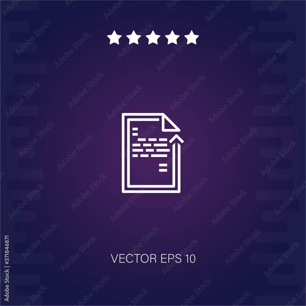 file vector icon modern illustration file vector icon modern illustration