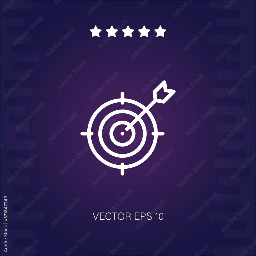 Fototapeta premium target vector icon modern illustration