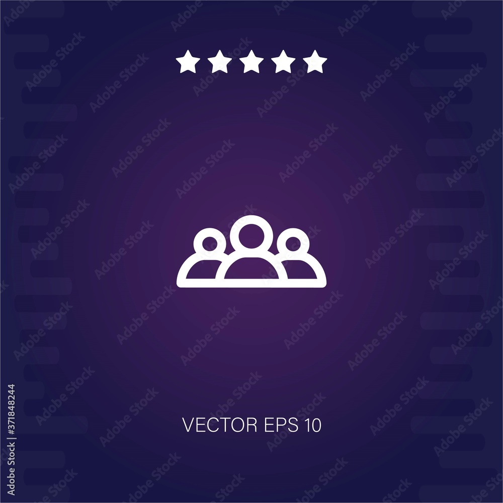 audience vector icon modern illustration audience vector icon modern illustration