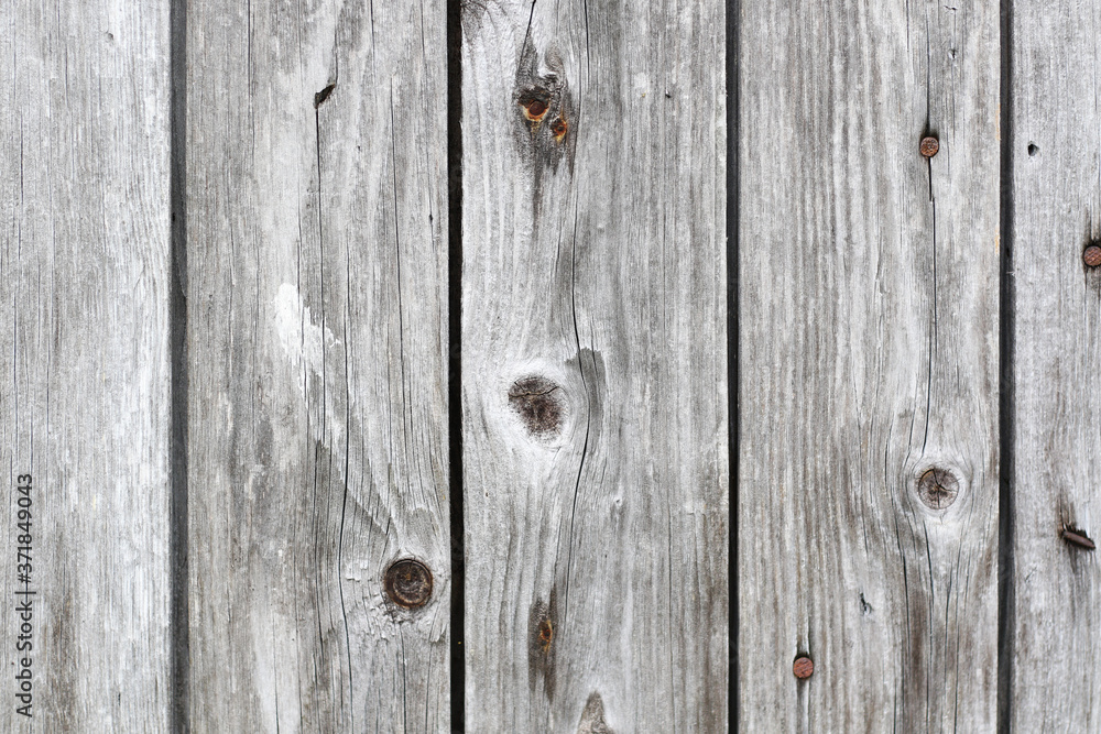 Fototapeta premium weathered grey plank wall background