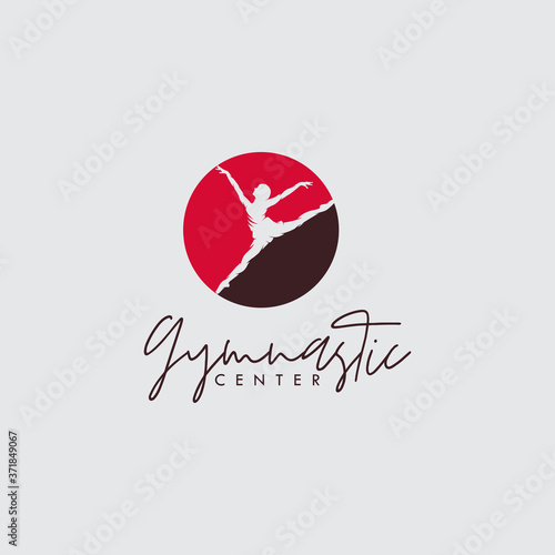 Artistic rhythmic gymnastic center logo