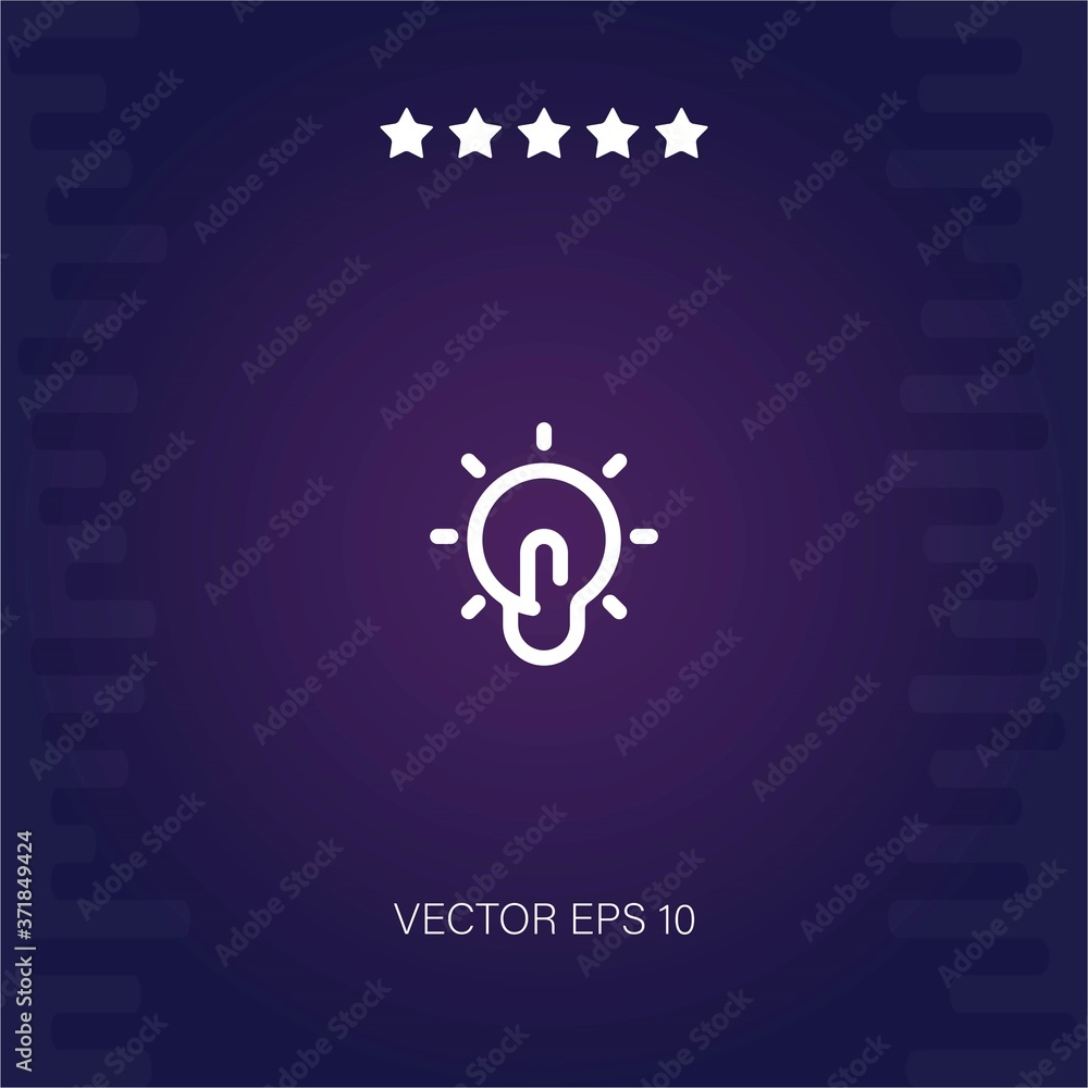 bulb vector icon modern illustration bulb vector icon modern illustration