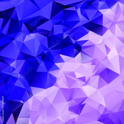 Abstract pattern of blue and pink triangles. Polygonal mosaic